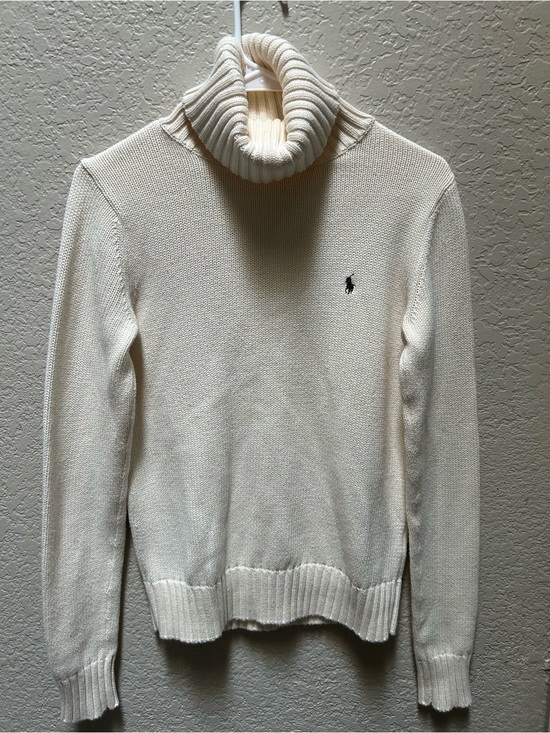 Ralph Lauren Sweaters - Classic Polo Ralph Lauren Ivory Roll Neck Knit Top Minimalist
